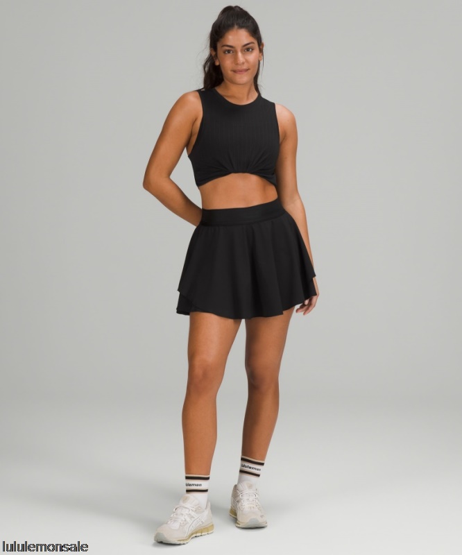 Lululemon Damen DELULU415 | Lululemon Deutschland Black Court Rival Hochhausrock Lang